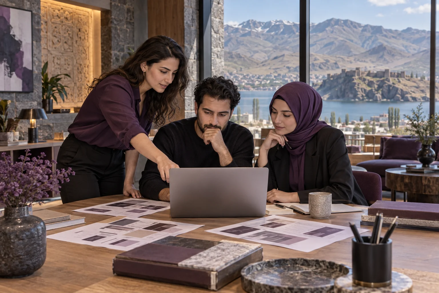 Bitlis web tasarım projesi için birlikte çalışan ekip